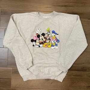 Mickey and friends gray sweatshirt